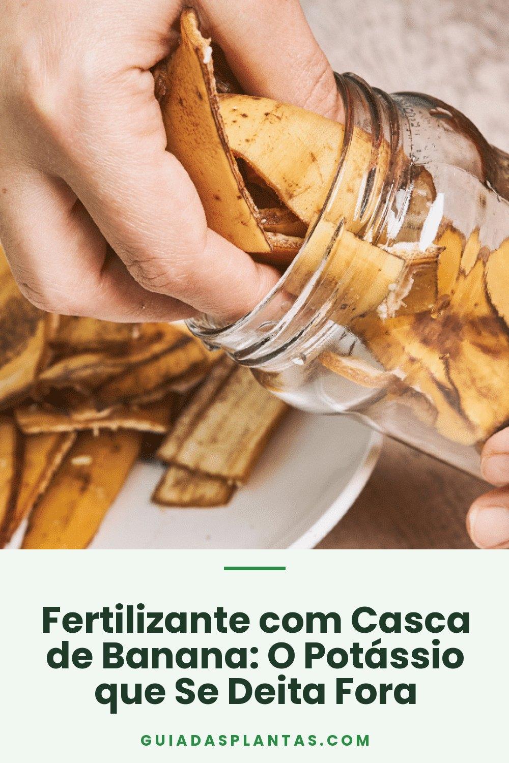 Fertilizante com Casca de Banana: O Potássio que Se Deita Fora