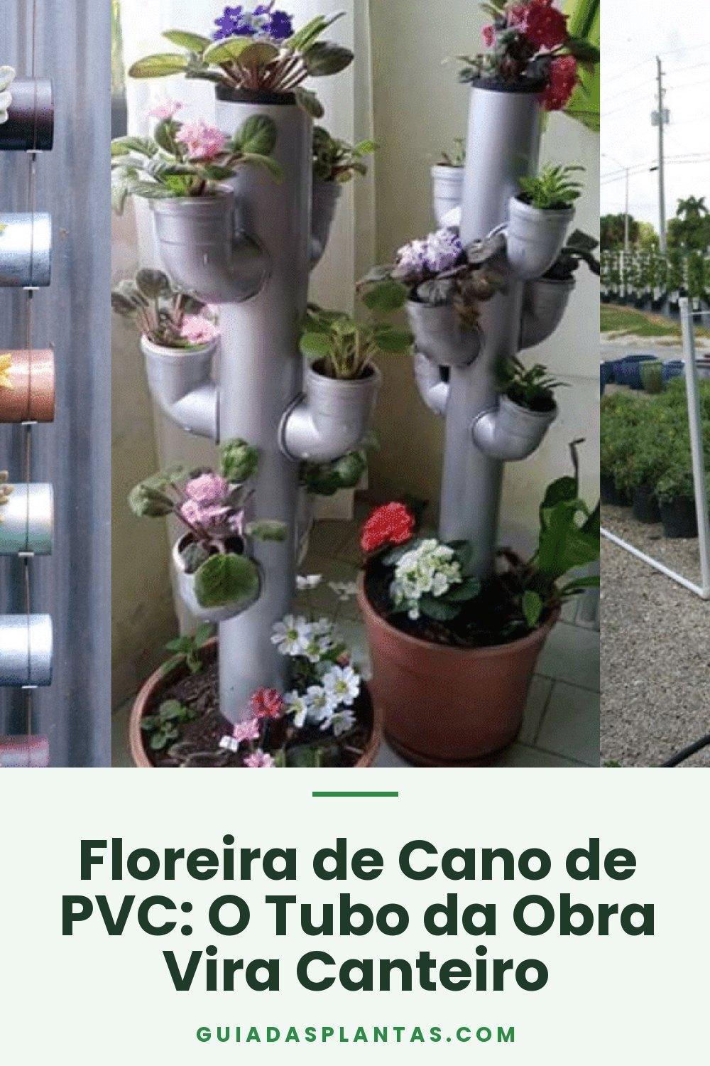 Floreira de Cano de PVC: O Tubo da Obra Vira Canteiro