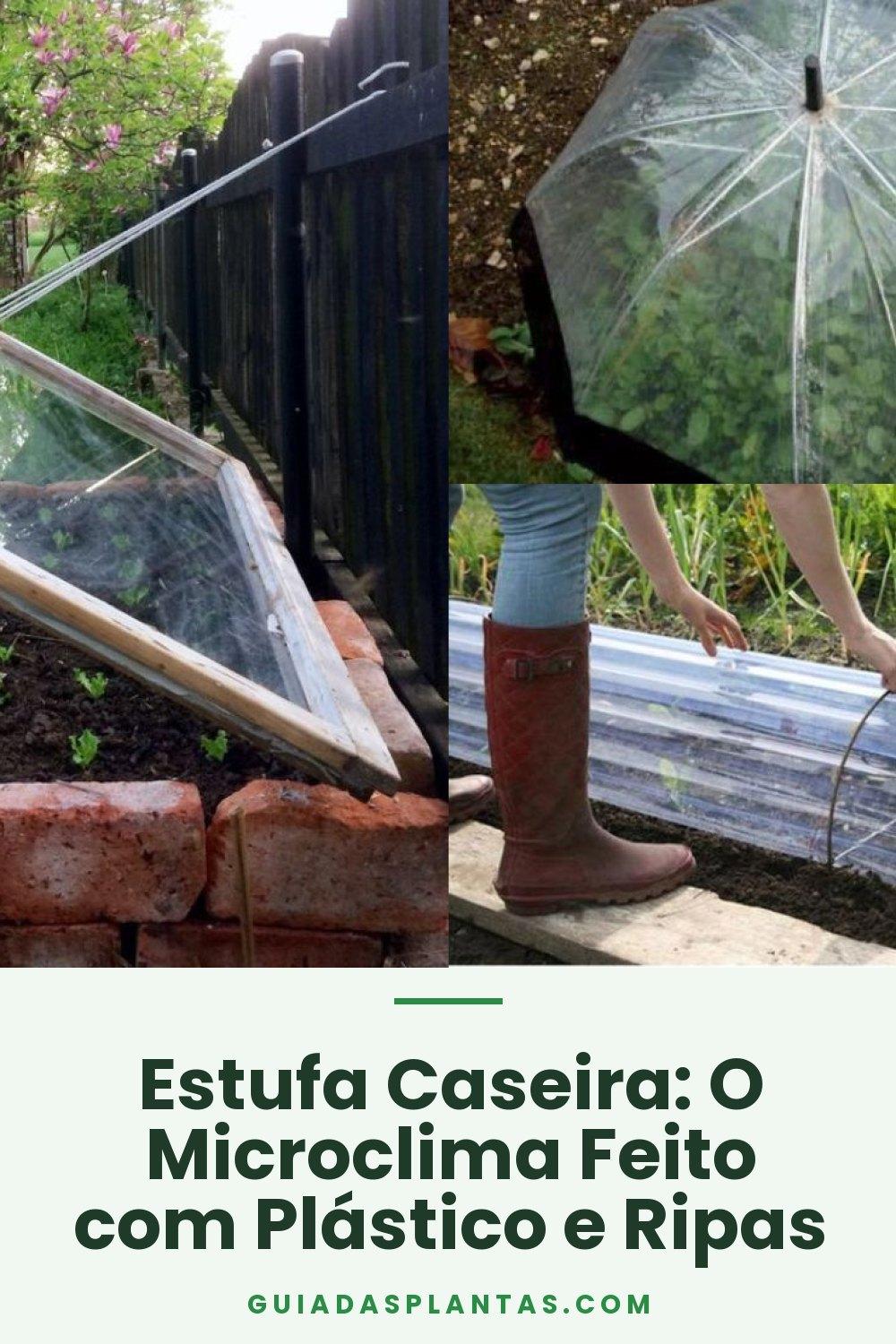 Estufa Caseira: O Microclima Feito com Plástico e Ripas