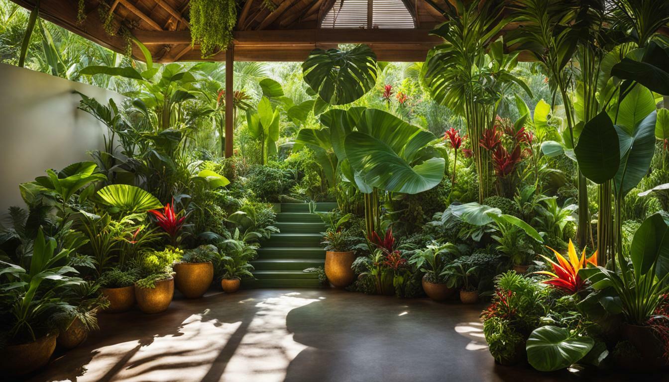 plantas tropicais de interior