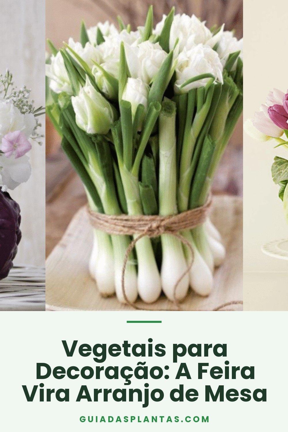 Vegetais para Decoração: A Feira Vira Arranjo de Mesa